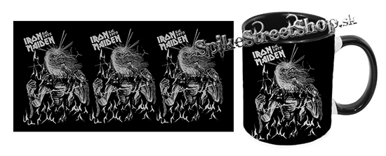 Hrnček IRON MAIDEN - Est.1975 Life After Death Flames - čierny