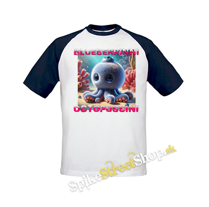 BLUEBERRINNI OCTOPUSSINI - Italian Brainrot Meme - bielomodré detské tričko