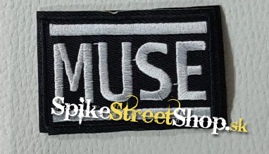MUSE - Logo White - nažehlovacia nášivka