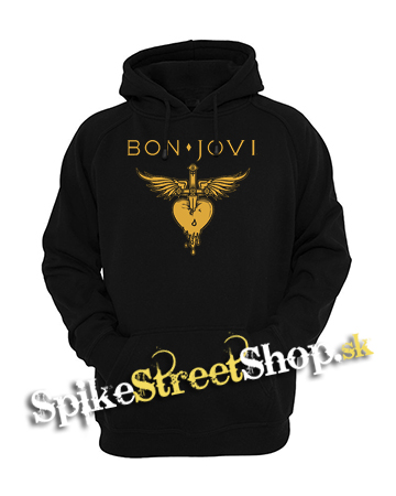 BON JOVI - Yellow Heart - čierna pánska mikina