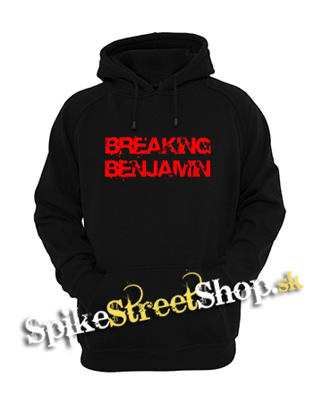 BREAKING BENJAMIN - Red Logo Motive 2 - čierna pánska mikina