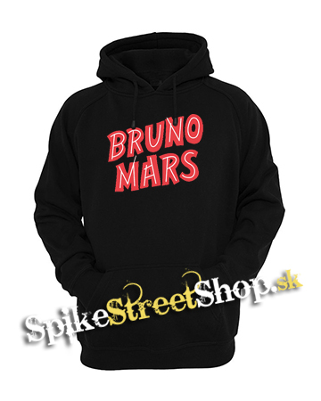 BRUNO MARS - Logo - čierna pánska mikina