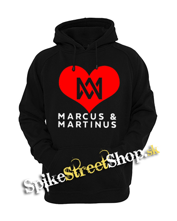 I LOVE MARCUS & MARTINUS - Motive 2 - čierna pánska mikina