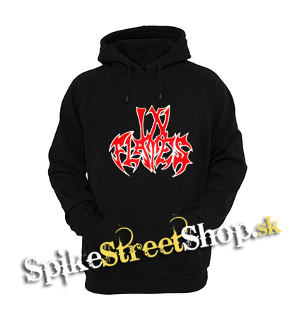 IN FLAMES - Logo Old School - čierna pánska mikina