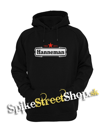 JEFF HANNEMAN - Logo - čierna pánska mikina