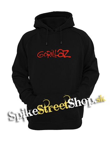 GORILLAZ - Red Logo - čierna detská mikina