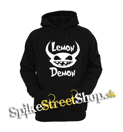 LEMON DEMON - Logo White - čierna detská mikina