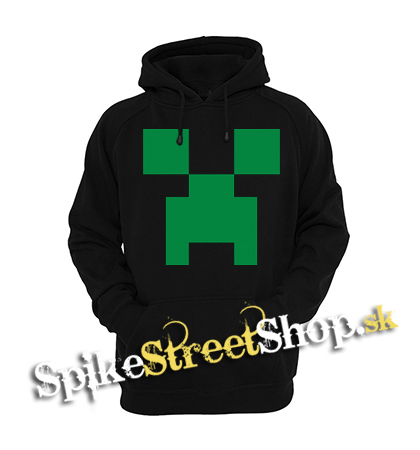 MINECRAFT - Green Creeper - čierna detská mikina