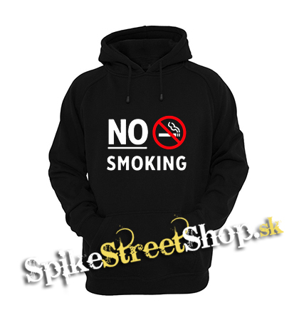 NO SMOKING - Slogan - čierna detská mikina