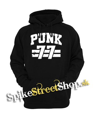 PUNK 77 - Slogan Motív 2 - čierna detská mikina