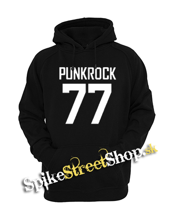 PUNKROCK 77 - Logo Motive 2 - čierna detská mikina