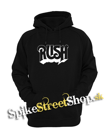 RUSH - Logo White - čierna detská mikina