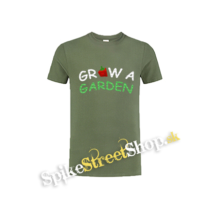 ROBLOX - GROW A GARDEN - Logo - olivové pánske tričko