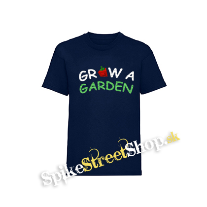 ROBLOX - GROW A GARDEN - Logo - námornícke modré detské tričko