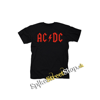 AC/DC - Red Logo Vintage - pánske tričko