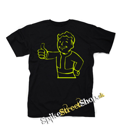 FALLOUT - Vault Boy Green Neon - pánske tričko