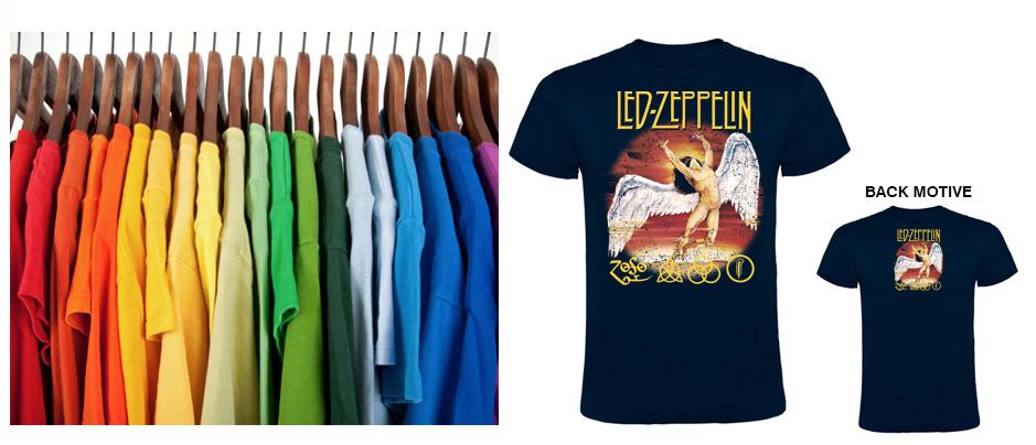 LED ZEPPELIN - Angel Logo Sign - farebné pánske tričko