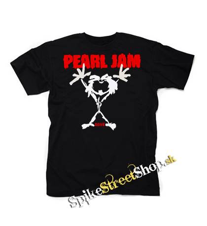 PEARL JAM - Alive Red Black - pánske tričko