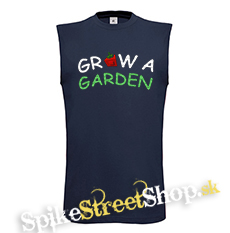 ROBLOX - GROW A GARDEN - Logo - Tmavomodré pánske tričko bez rukávov