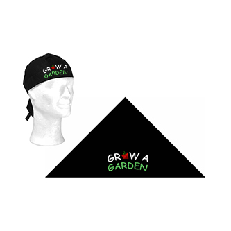 ROBLOX - GROW A GARDEN - Logo - čierna bavlnená šatka na hlavu