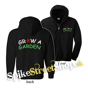ROBLOX - GROW A GARDEN - Logo - čierna detská mikina na zips