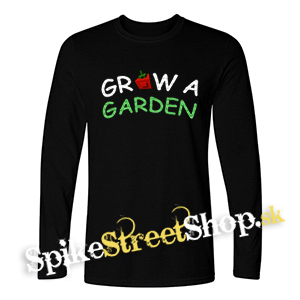 ROBLOX - GROW A GARDEN - Logo - čierne pánske tričko s dlhými rukávmi