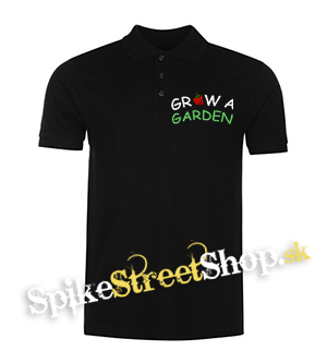 ROBLOX - GROW A GARDEN - Logo - čierna pánska polokošeľa