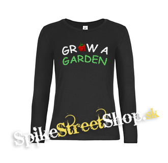 ROBLOX - GROW A GARDEN - Logo - čierne dámske tričko s dlhými rukávmi