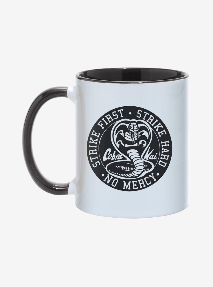 Hrnček COBRA KAI - Strike First Black - čierny
