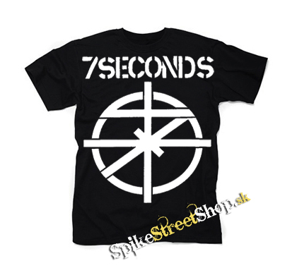 7 SECONDS - Logo Crest - čierne detské tričko