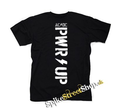 AC/DC - Power Up Slogan Black Vertical - čierne detské tričko