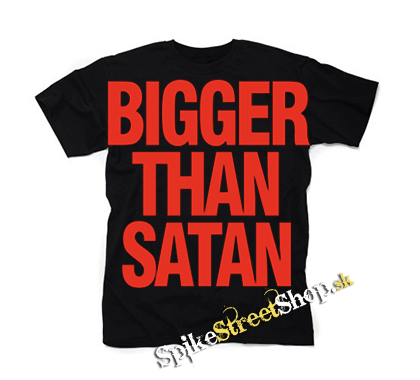 BIGGER THAN SATAN - čierne detské tričko