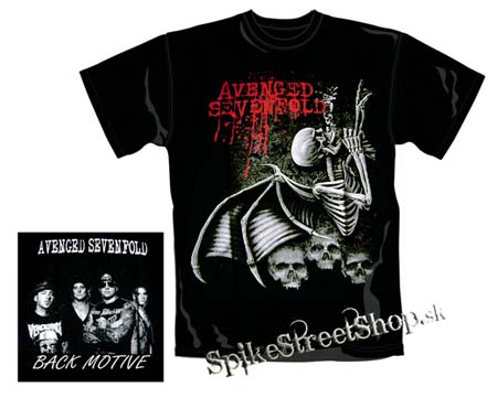 AVENGED SEVENFOLD - Bloody Bat Trelis - čierne pánske tričko