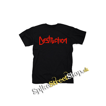 DESTRUCTION - Red Logo - čierne detské tričko