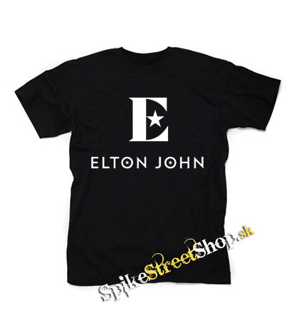 ELTON JOHN - Logo Star - čierne detské tričko