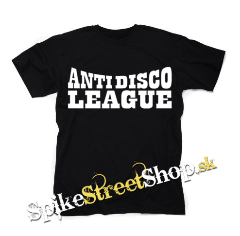 ANTI DISCO LEAGUE - Logo - čierne detské tričko