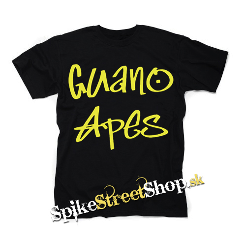 GUANO APES - Logo Yellow - čierne detské tričko