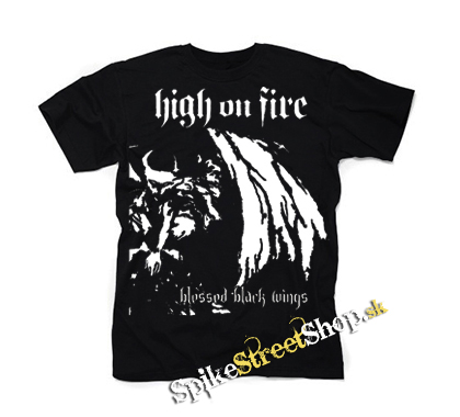 HIGH ON FIRE - Blessed Black Wings - čierne detské tričko