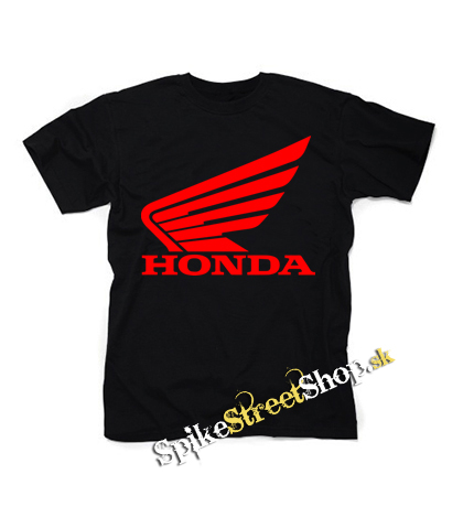 HONDA - Red Logo - čierne detské tričko