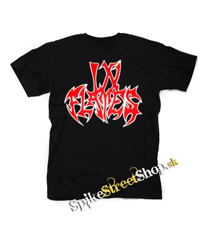 IN FLAMES - Logo Old School - čierne detské tričko