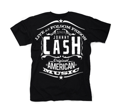 JOHNNY CASH - Original American Music - čierne detské tričko