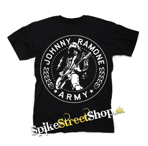 JOHNNY RAMONE - Johnny Ramone Army Logo 2 - čierne detské tričko