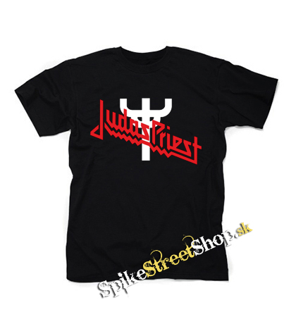 JUDAS PRIEST - Classic Logo Cross Symbol - čierne detské tričko