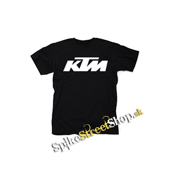 KTM - White Logo - čierne detské tričko