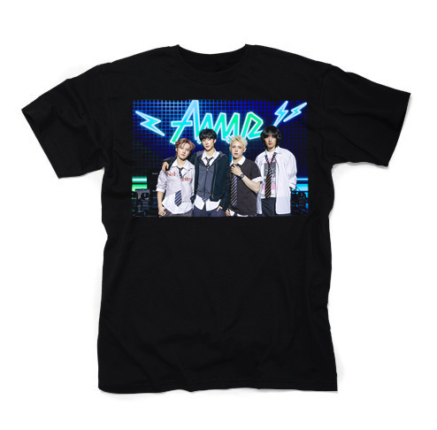 AxMxP - Poster Kpop Band - čierne detské tričko