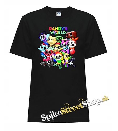 DANDY´S WORLD - čierne detské tričko