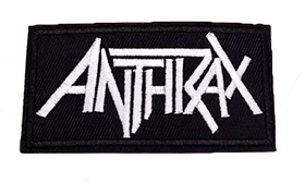 ANTHRAX - White Logo - nažehlovacia nášivka