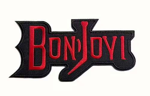 BON JOVI - Red Logo - nažehlovacia nášivka