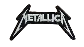 METALLICA - White Logo - nažehlovacia nášivka