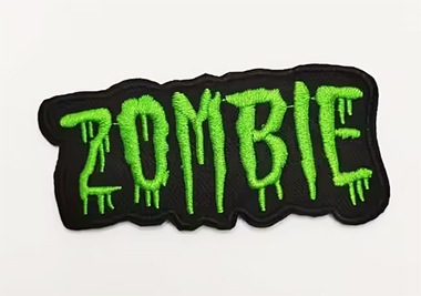 ZOMBIE - Green Logo - nažehlovacia nášivka